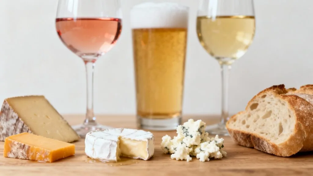 Accords fromages d'Auvergne avec vins, bières artisanales et pains rustiques