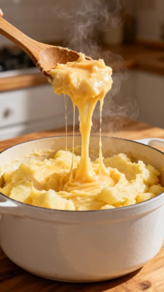 Aligot filant à la tome fraîche d'Auvergne