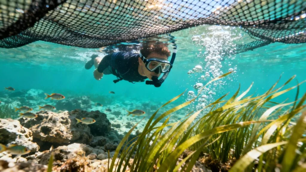 Snorkeling à niolon le long des rochers