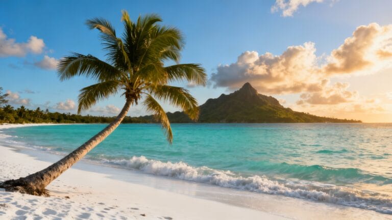 Quand partir île Maurice : lagon turquoise et ciel clair