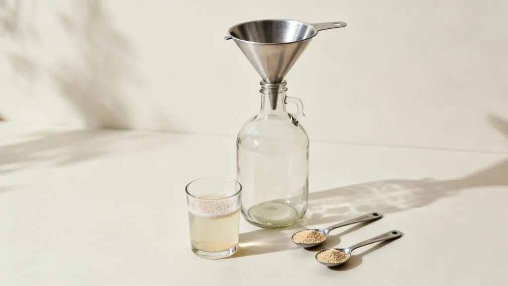 Réhydratation de levure EC‑1118 et nutriments pour hydromel