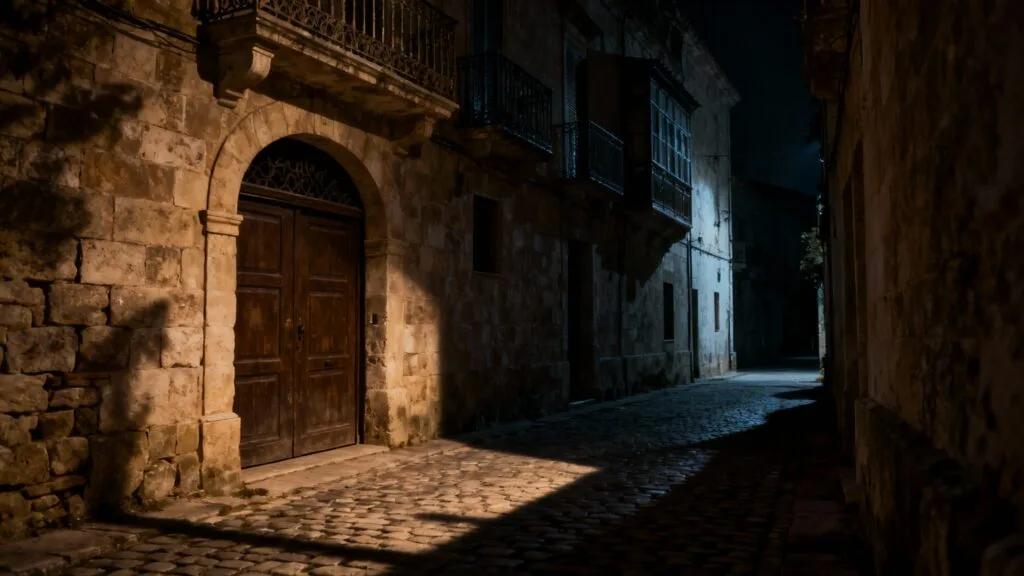 Ruelle sombre et peu éclairée, prudence la nuit