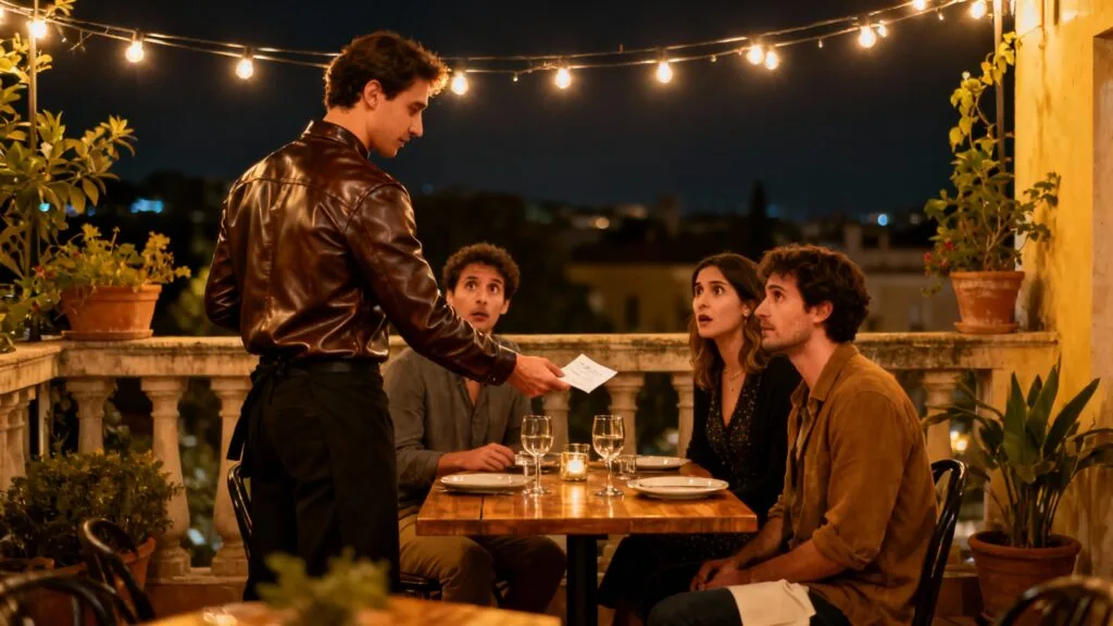 Addition de restaurant avec frais additionnels cachés