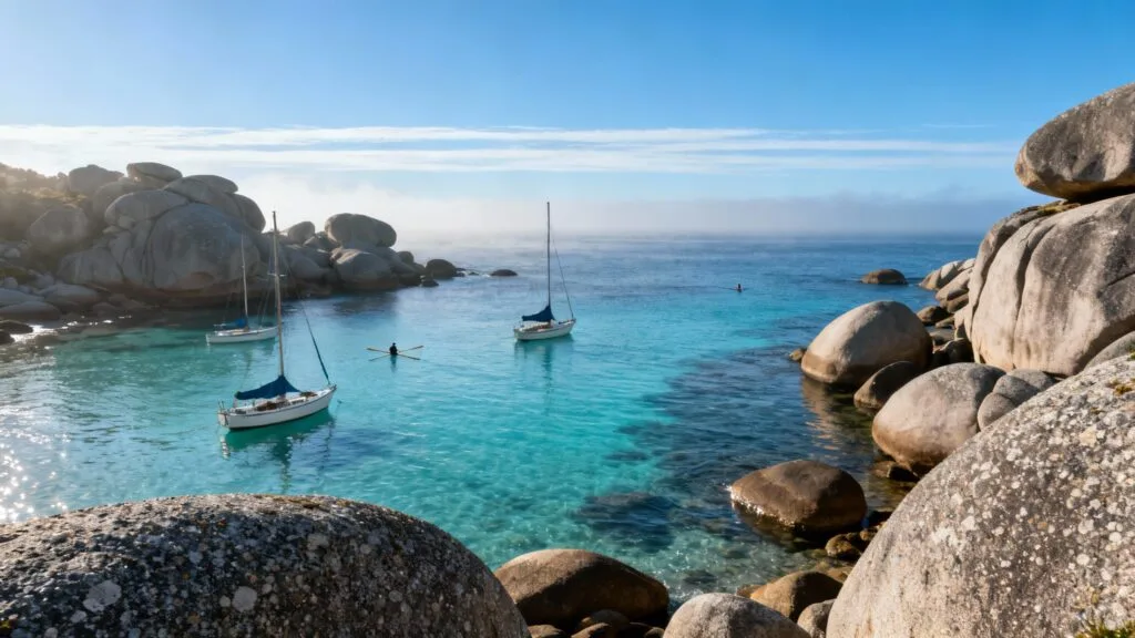 Îlots granitiques et eau turquoise, alternative plus calme