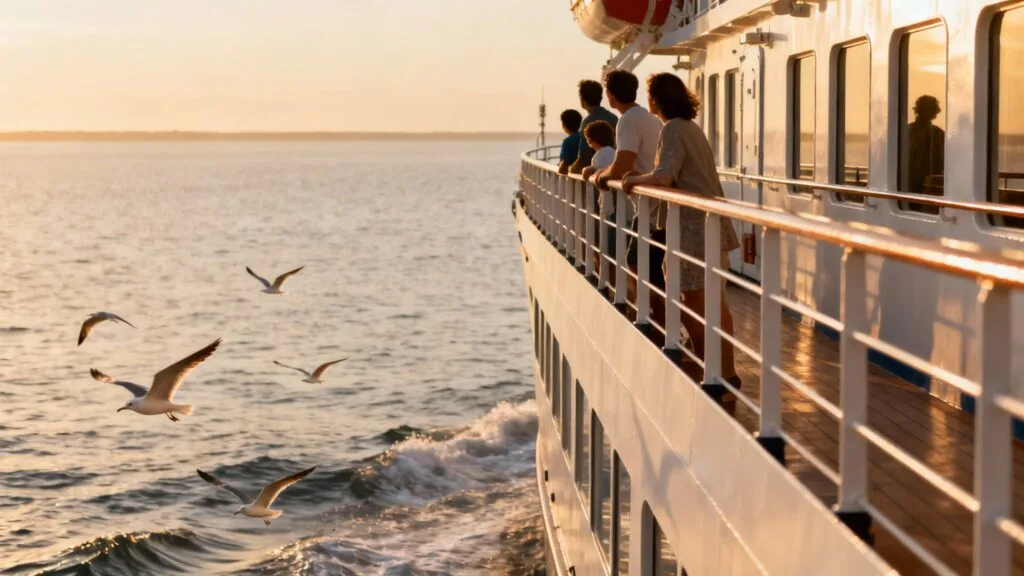 Famille en balade en mer pour observer la faune marine