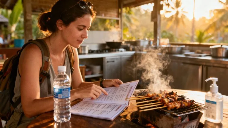Prévenir le bali belly avec eau scellée et plats chauds