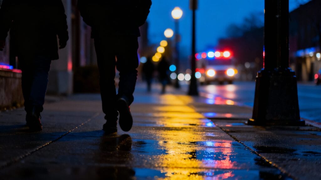 Rue de nuit illustrant le top 10 des villes à risque
