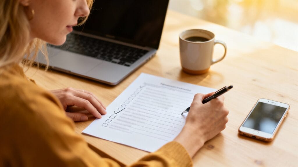 Checklist valise à cocher, PDF et Google Sheet