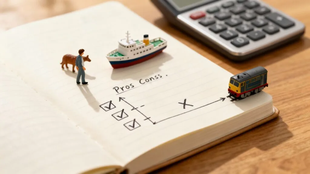 Ferry ou Eurotunnel prix : évaluer le coût total