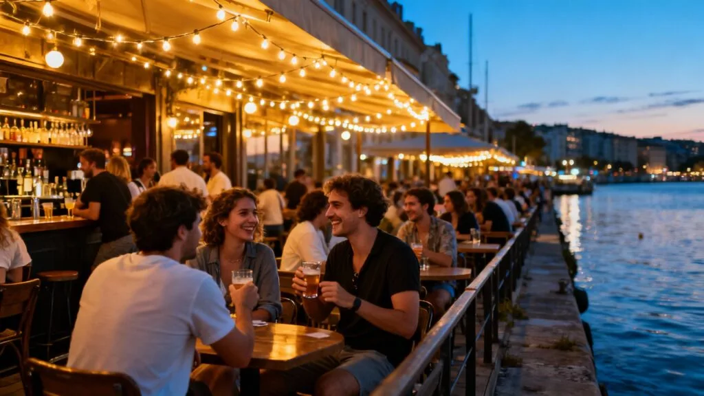 Front de mer festif peu adapté au calme