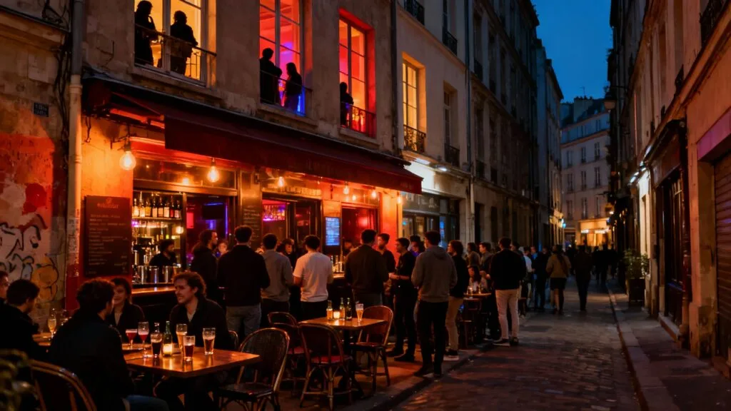 Rue animée le soir, risque de bruit pour dormir