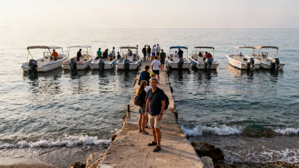 Embarquement excursion sans informations détaillées claires