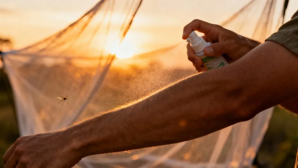 Application de répulsif : moustiques, dengue et prévention efficace