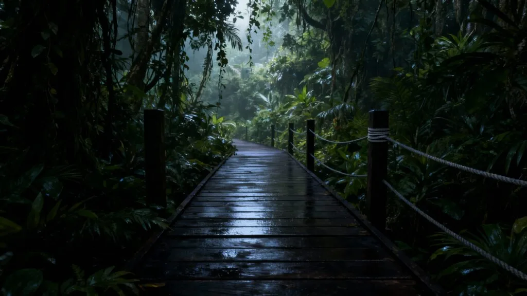 Chemin de jungle mal balisé, prudence en zones frontalières