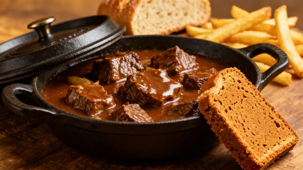 Carbonnade flamande au pain d’épices et bière