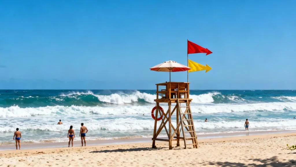 Drapeaux plage Phuket signification et sécurité baignade