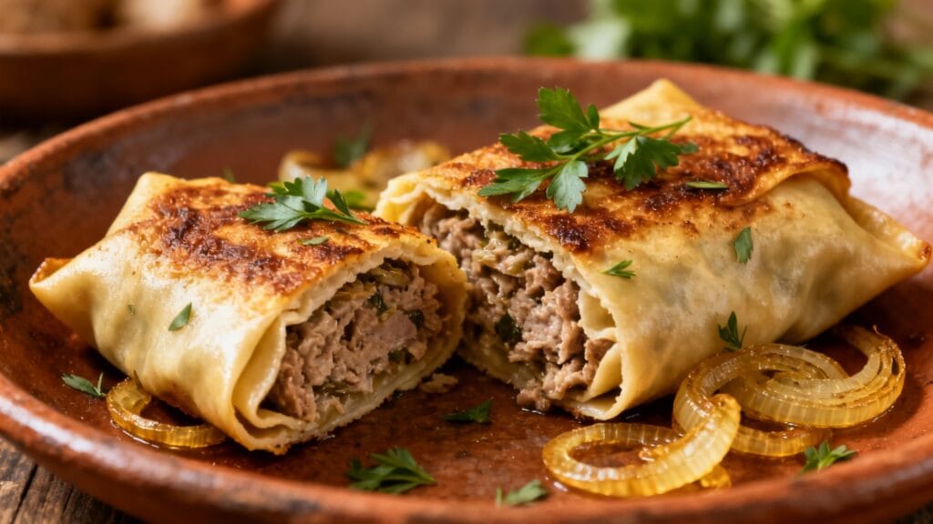 Maultaschen poêlées, ravioles souabes généreuses