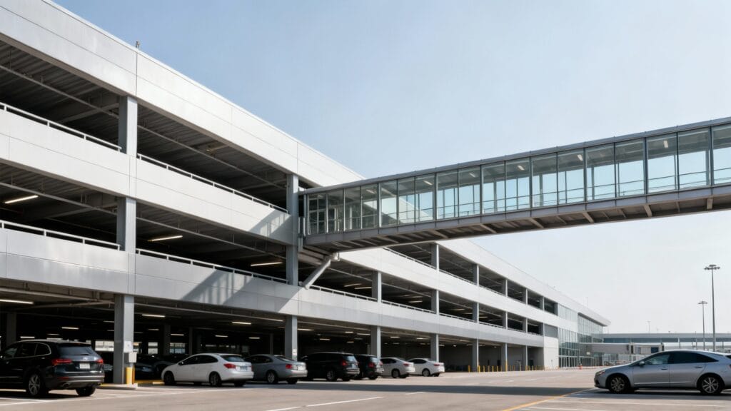 Parking couvert proche du terminal pour un accès direct