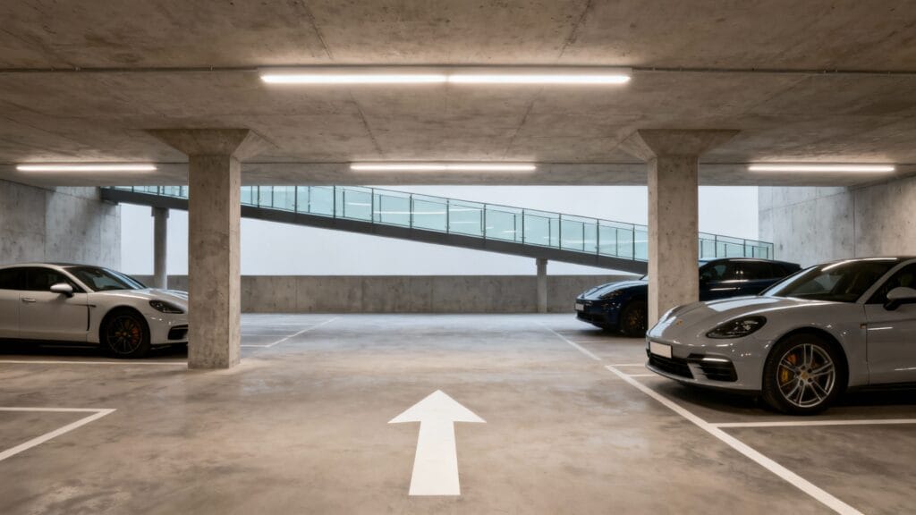 Parking A/B couvert Luxembourg proche du terminal