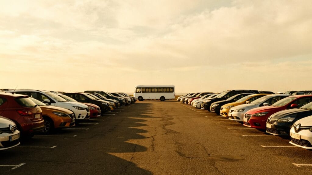 Parking aéroport Barcelone pas cher avec navette au fond