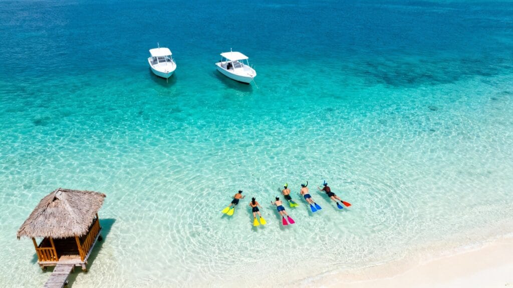 Eau cristalline et banc de sable, snorkeling Hurghada