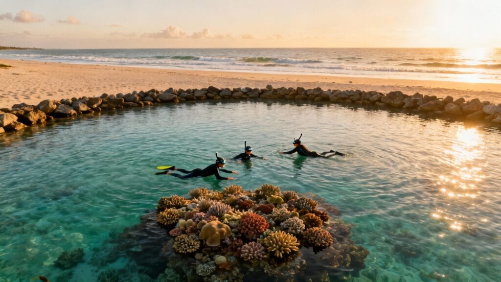 Grande plage resort, accès zones coralliennes
