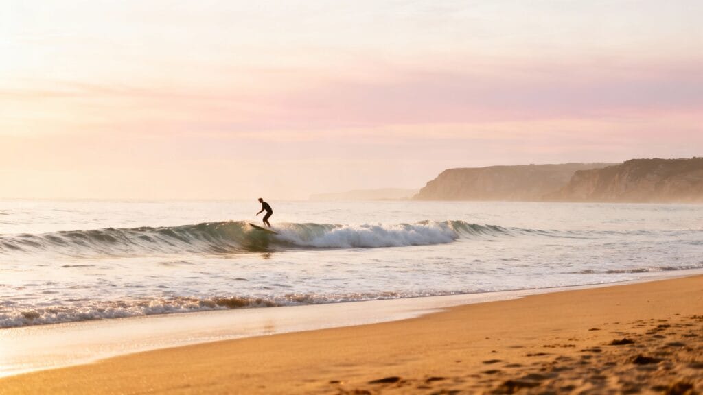 Vagues douces et mer tiède, idéale pour se baigner en avril