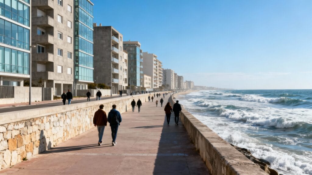 Front de mer urbain et risque de vols