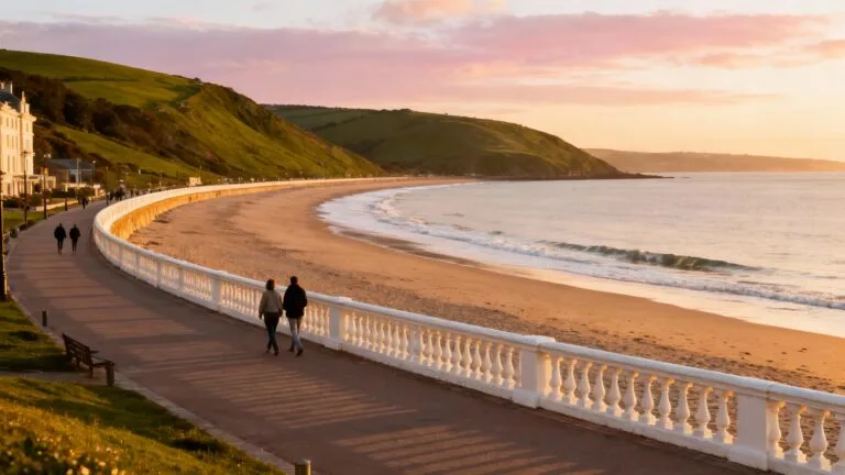 Baie urbaine au coucher du soleil pour un guide que faire à San Sebastian