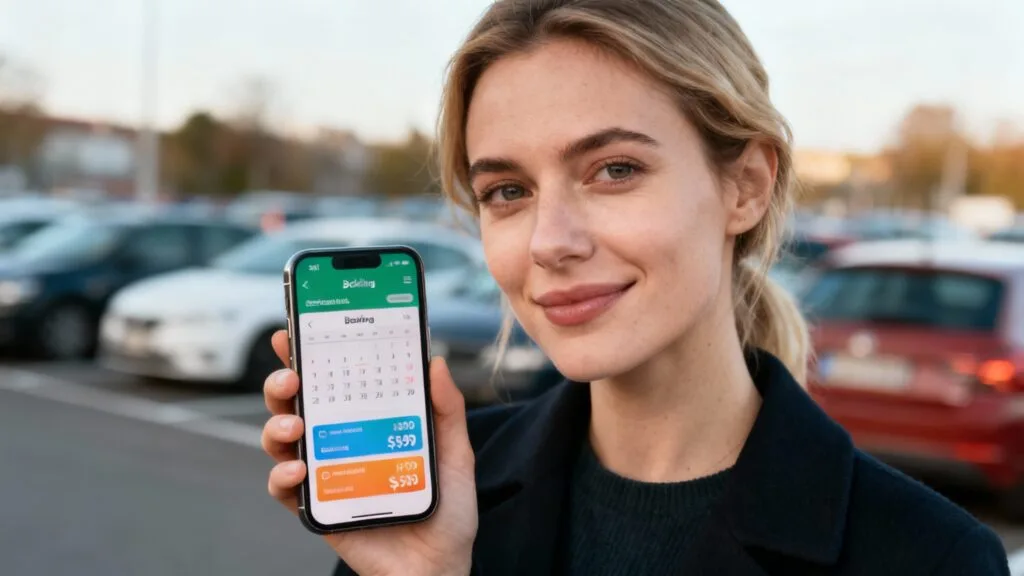 Réservation parking gare Aix sur smartphone, comparaison des offres