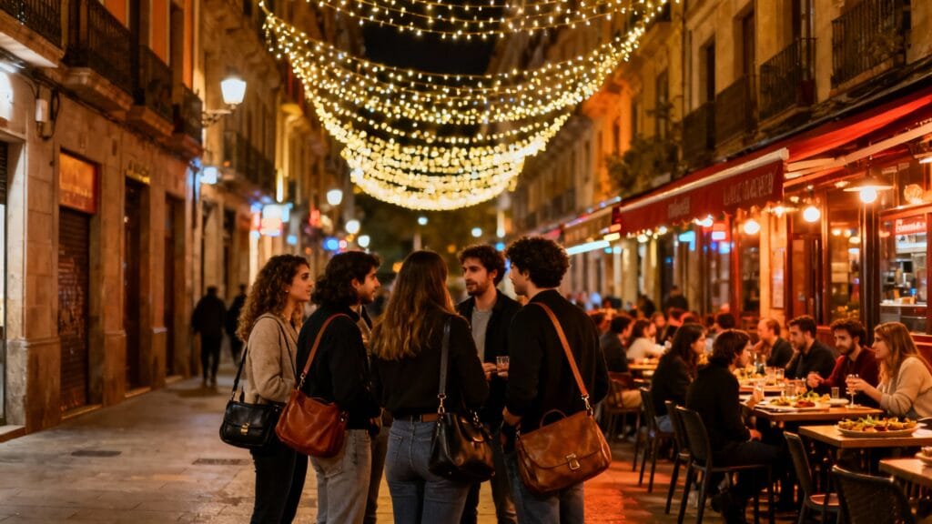 Vie nocturne Alicante sécurité, terrasse animée et sacs bien fermés