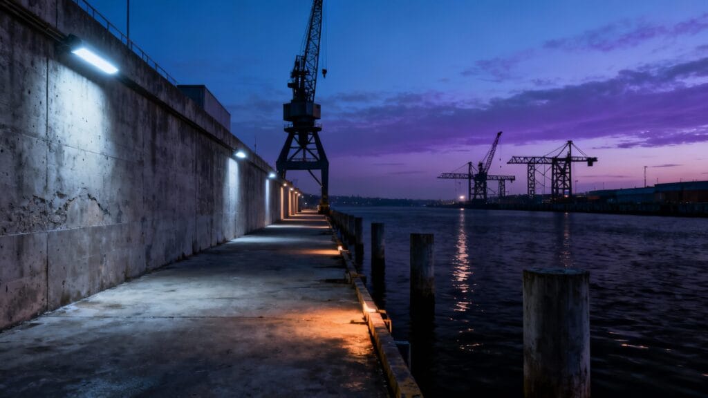 Zone portuaire avec risques opportunistes