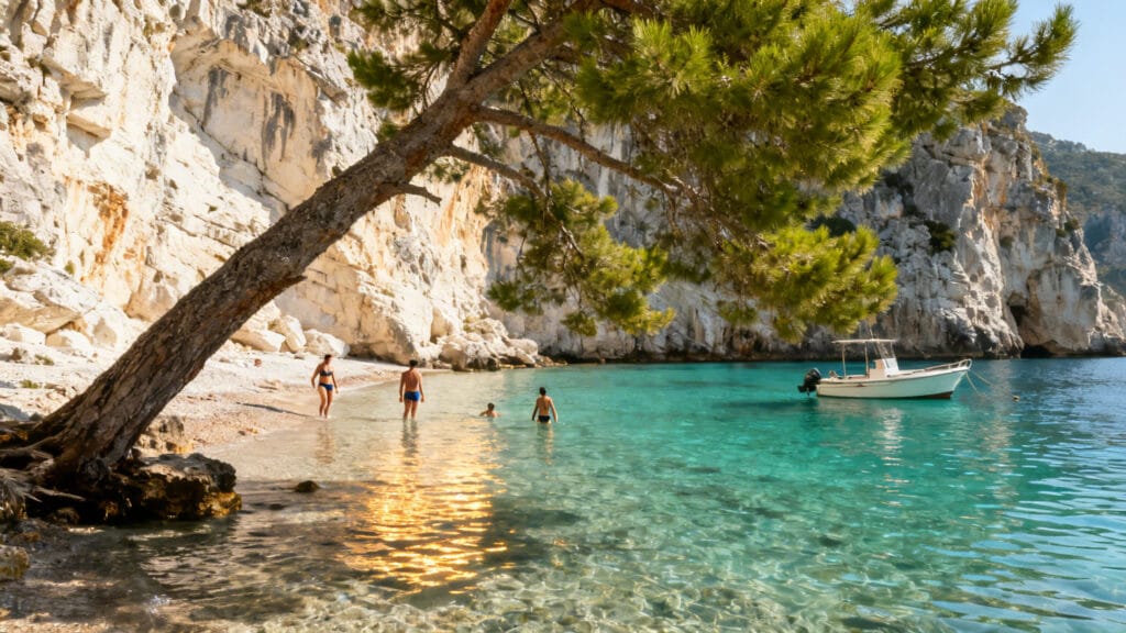 Crique des Baléares pour la mer chaude en août