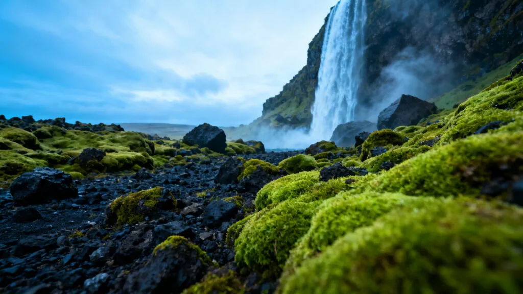 Paysage islandais frais pour voyager en août