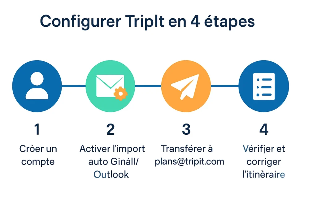 Étapes clés pour configurer TripIt rapidement