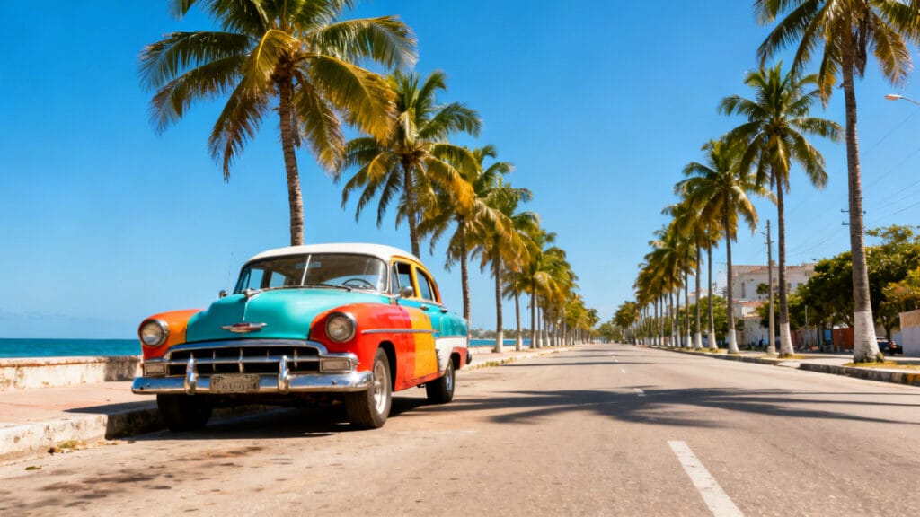 Voiture rétro et bord de mer pour une escapade à Cuba en mars