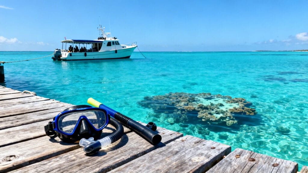 Eau claire en Égypte parfaite pour le snorkeling en mars