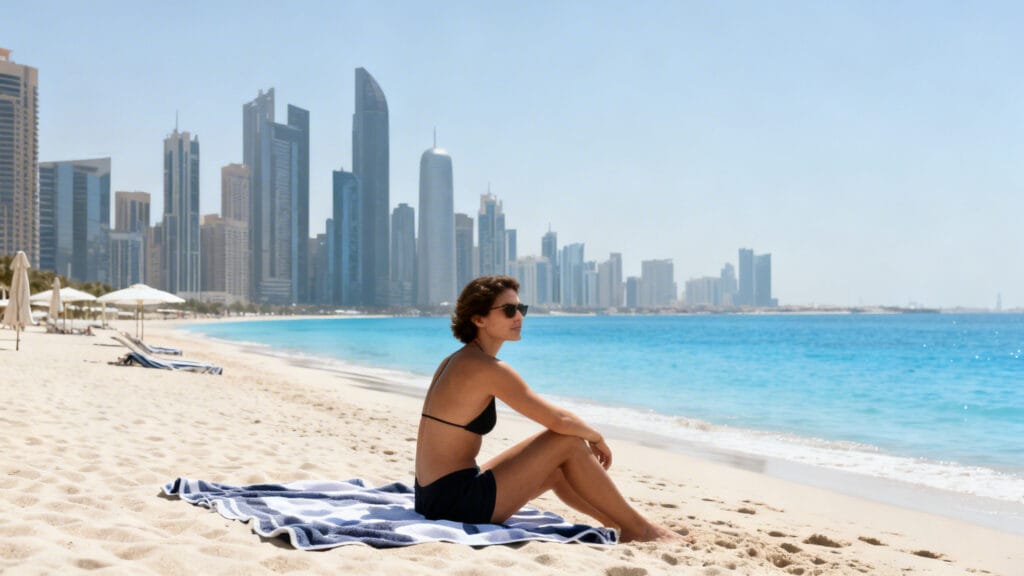 Plage urbaine ensoleillée pour une escapade premium en mars