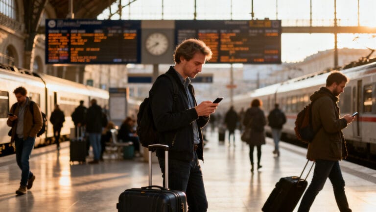 Voyageurs en gare, retard annoncé, procédure G30 SNCF