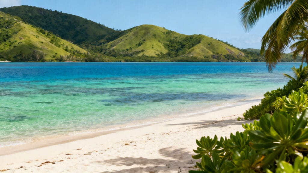 Lagon de Guadeloupe idéal pour la baignade en mars