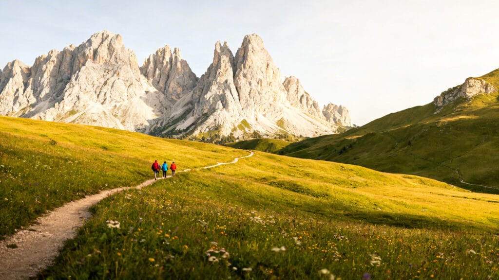 Reliefs alpins spectaculaires pour rando d’été