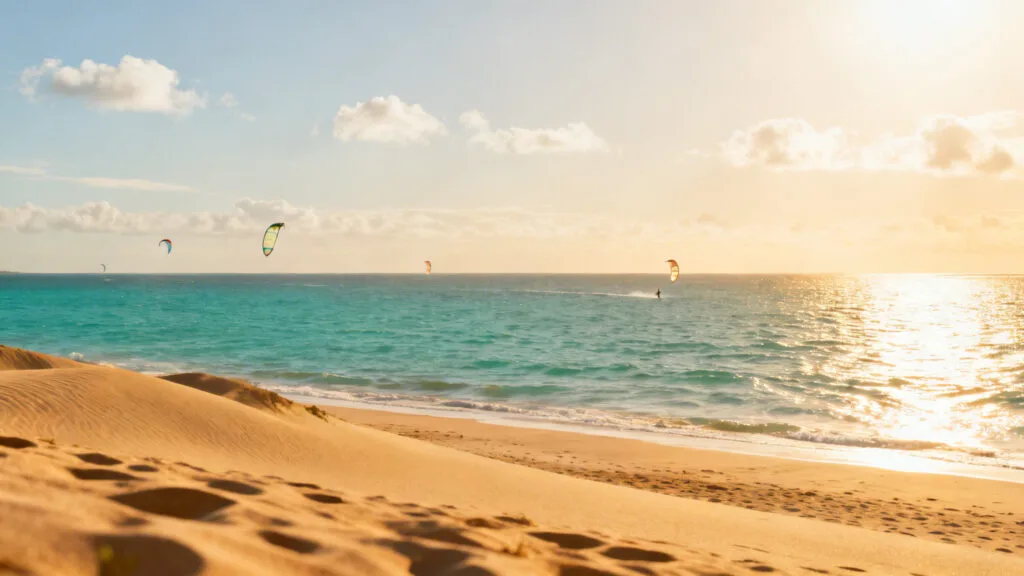 Longue plage atlantique pour des vacances d’août