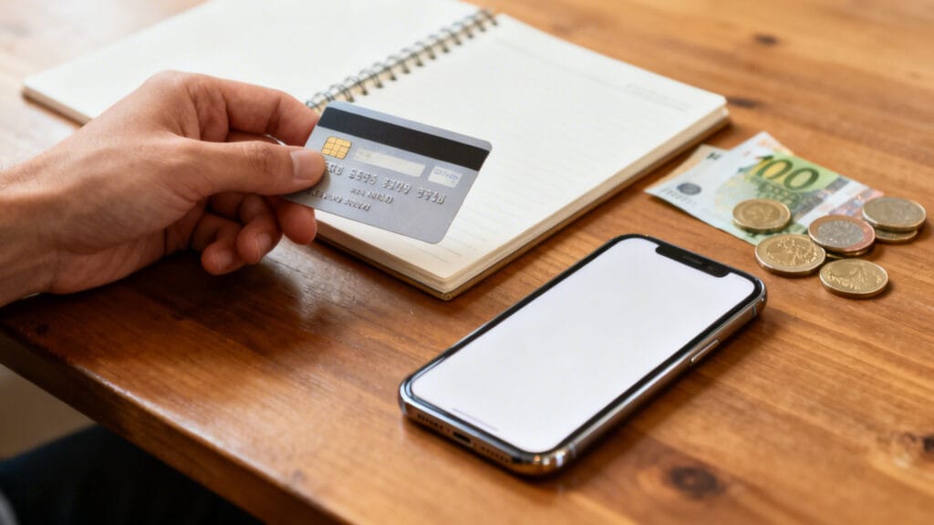 Achat de billet sur smartphone avec carte bancaire