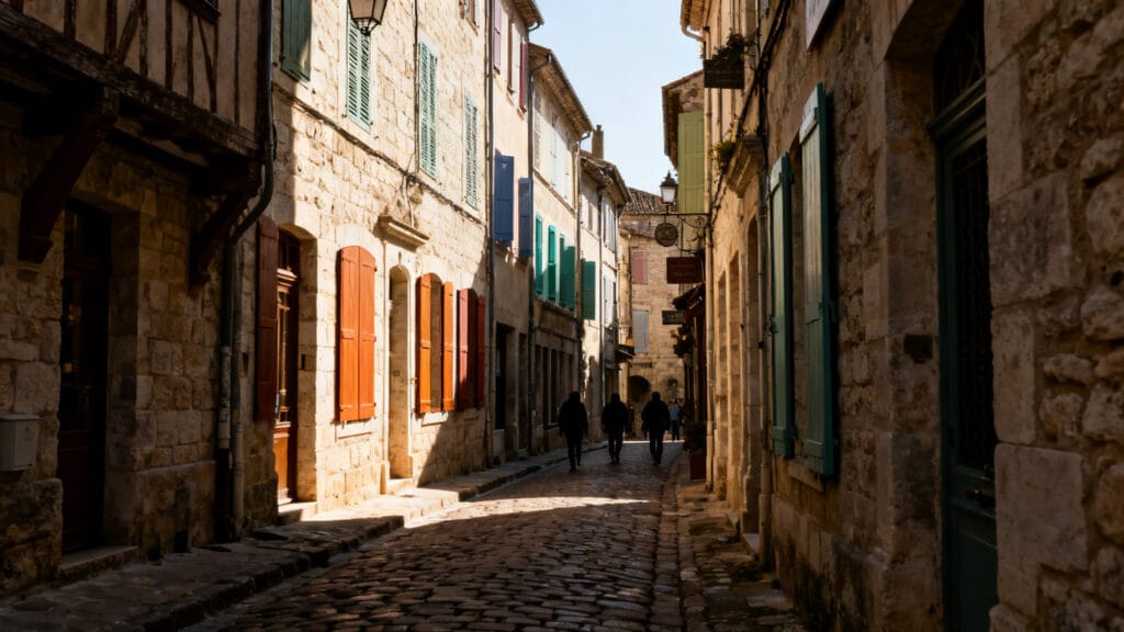 Ruelles médiévales paisibles du centre historique