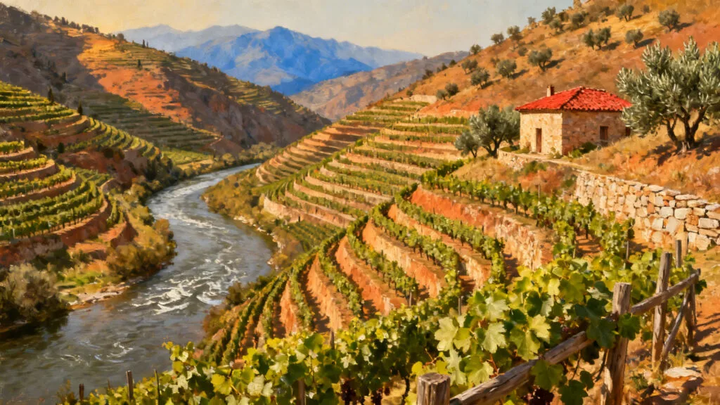 Vallée viticole plus douce que l’Algarve en août