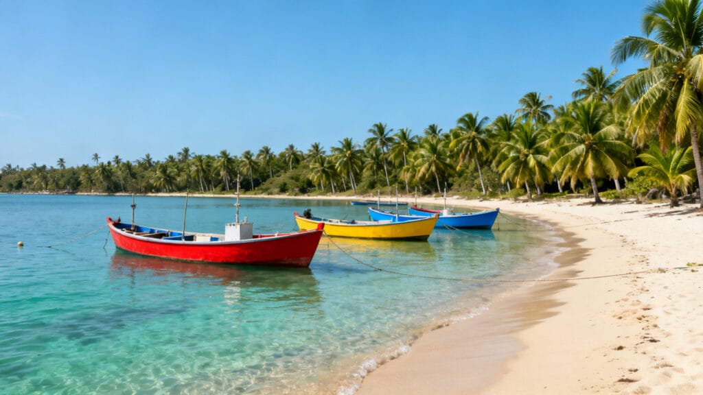 Baie tropicale du Vietnam parfaite pour un long-courrier en mars