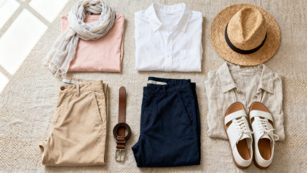 Capsule wardrobe neutre Thaïlande&nbsp;: pièces mixtes essentielles