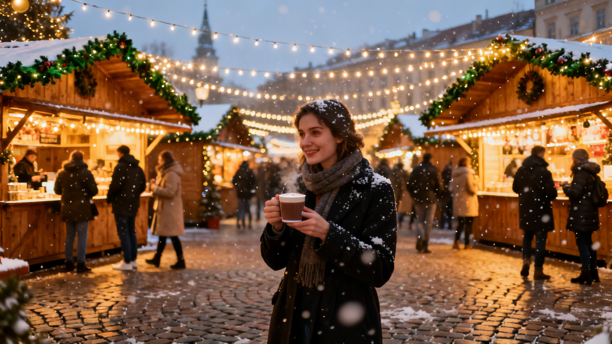 Où partir à Noël avec un petit budget&nbsp;: marché européen illuminé