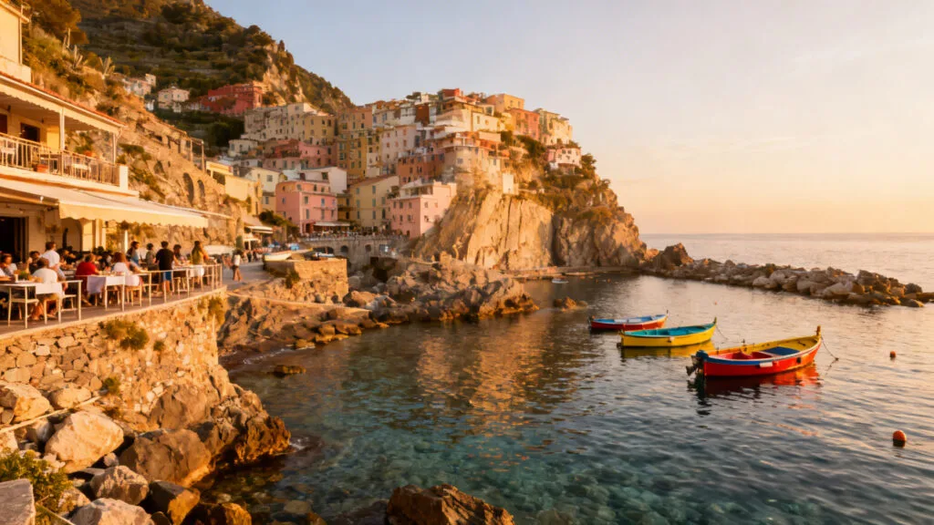 Village côtier sicilien et crique claire pour septembre en Méditerranée
