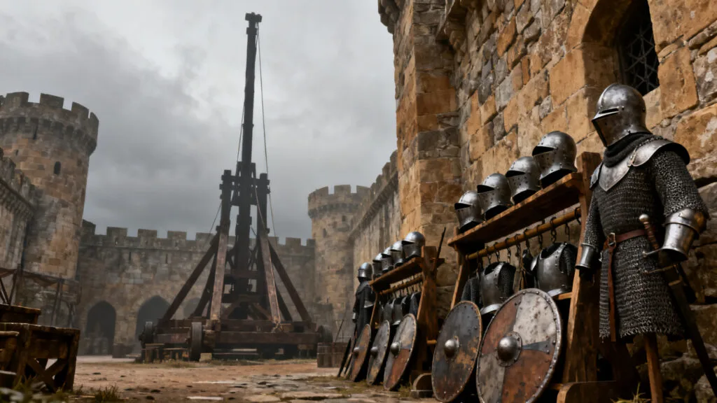 Cour de château et reconstitutions médiévales